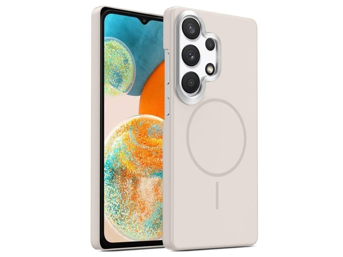 Capa Para Samsung Galaxy A23 4g Fina Circular Magsafe À Prova De Choque Dourada Em Policarbonato Summit Stone