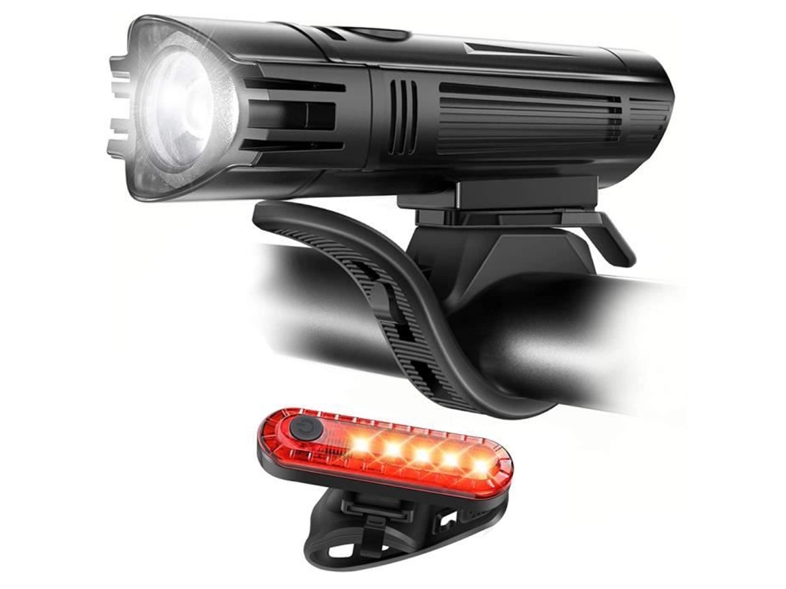 Conjunto De Luzes Para Bicicleta Recarregáveis ​​via Usb, À Prova D'água, Com Farol Dianteiro E Traseiro.