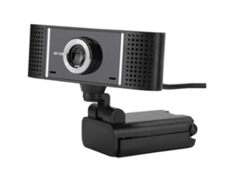 Câmera de computador Bestvite A5 720P HD, USB, dobrável e giratória, preta