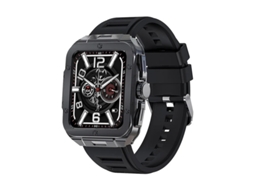 Smartwatch com tela sensível ao toque de 1,85" e monitoramento de frequência cardíaca, sono e SpO2. Modo esportivo de 20", assistente de voz e monitor de atividades físicas. Bestvite.