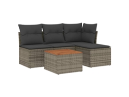 Garden Sofa Set, Garden Sofa Sets Vidaxl Cinzeto Rattan / Vime (n/a)