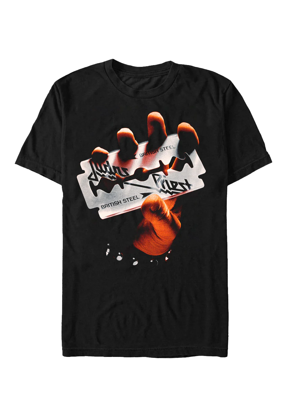 Size:xl Rockinstone Judas Priest - British Steel - T-shirt Unisex Adults