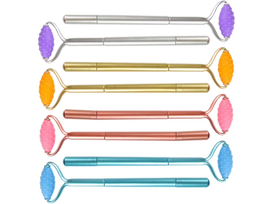 Conjunto De 8 Canetas Esferográficas Com Função Massagem Criativa,