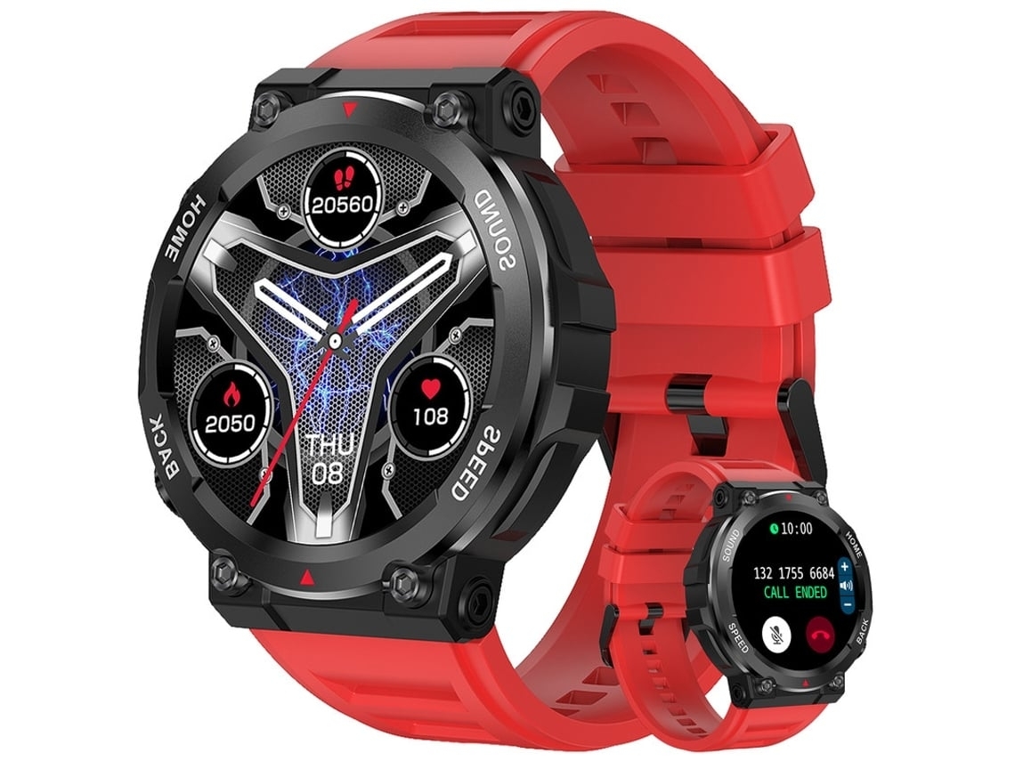 Smartwatch I96 35 Dias de Autonomia de Bateria Ultra Longa Vermelho