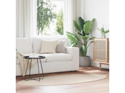Vidaxl Tapete Huarte Bege 120 X 170 Cm 100% Poliéster