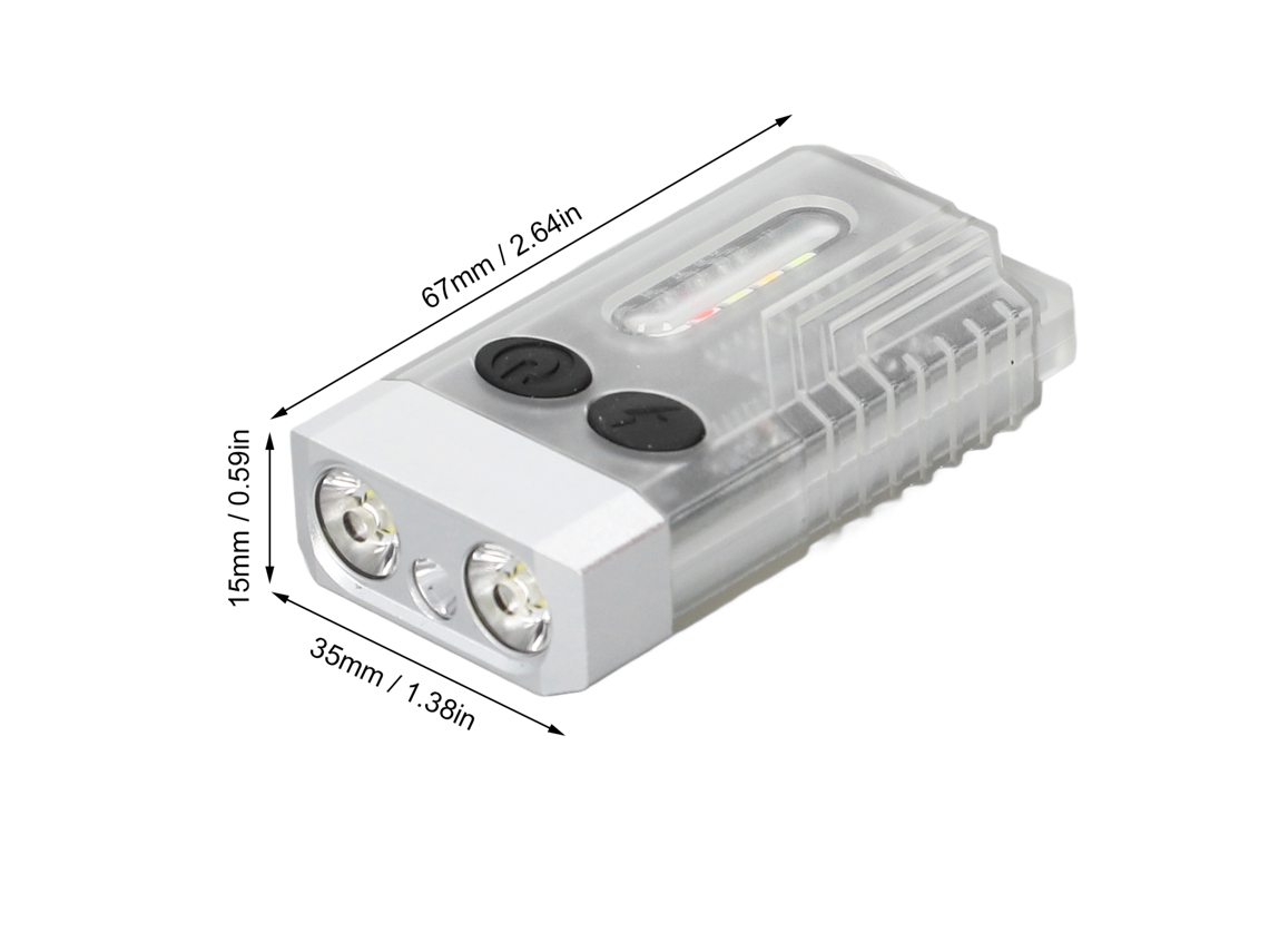 Lanterna Edc Usb Recarregável 1000lm Chaveiro