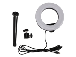 Rebe-anel De Luz Para Selfie Led Com 3 Cores E 10 Níveis De Brilho, Lâmpada De Preenchimento Com Tripé Para Streaming Ao Vivo E Maquiagem Usb 5v