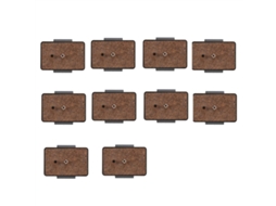 Pacote Com 10 Unidades Compatíveis Com As Placas De Liberação Rápida Qb-6rl, Ph-368, 288r, Ph-268r E Dc70.
