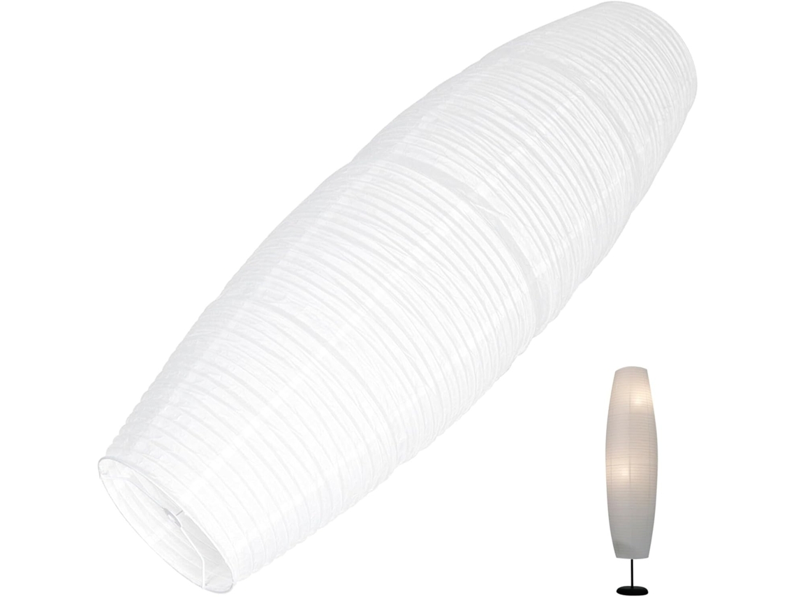 Cúpula De Papel Branco Para Abajur De Chão, Acessório De Iluminação Nórdica, Ideal Para Sala De Esta Gokoco