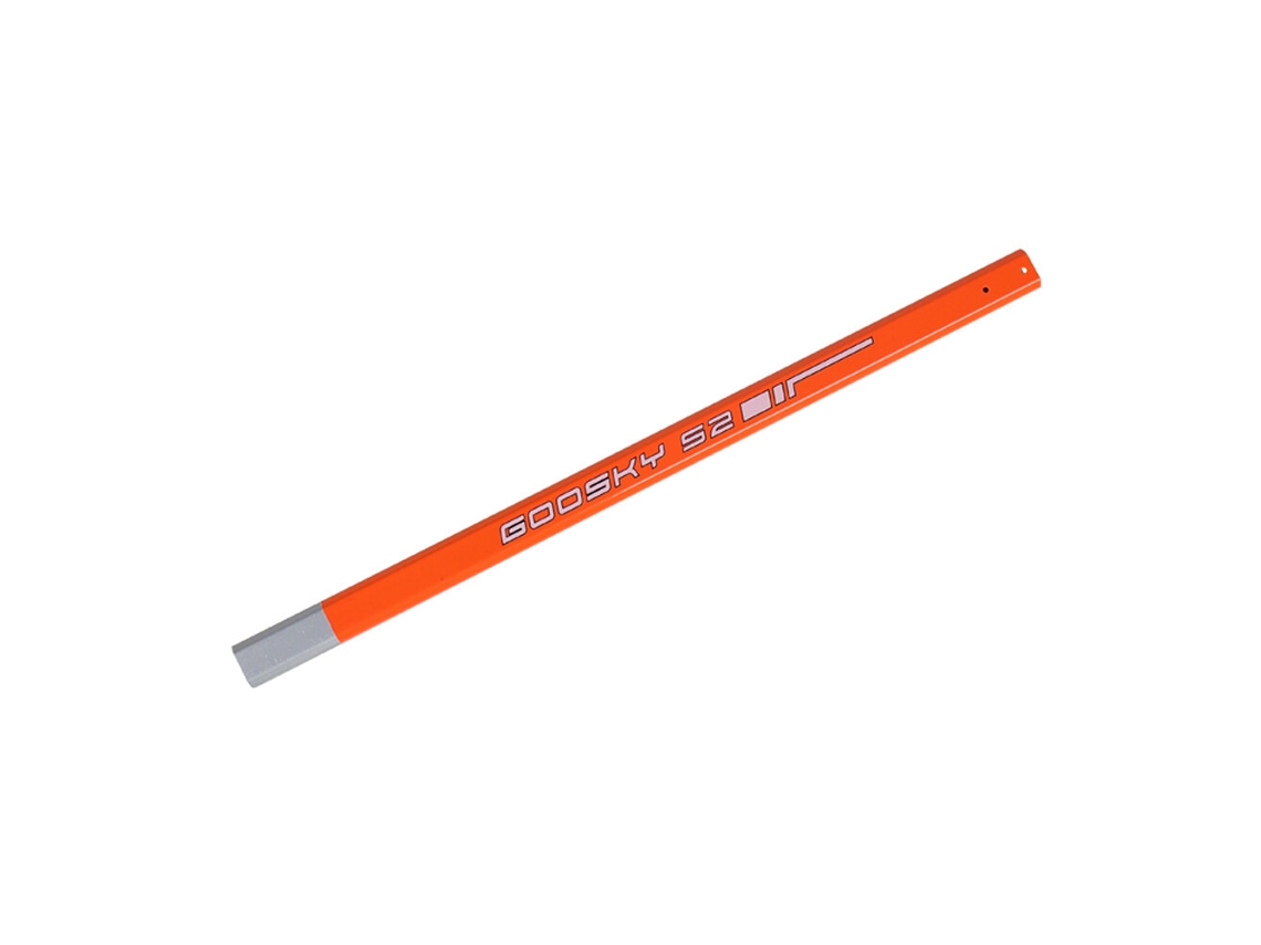 Peça de reposição para helicóptero RC Goosky S2 Ultra na cor laranja: Cauda pintada. MDUG