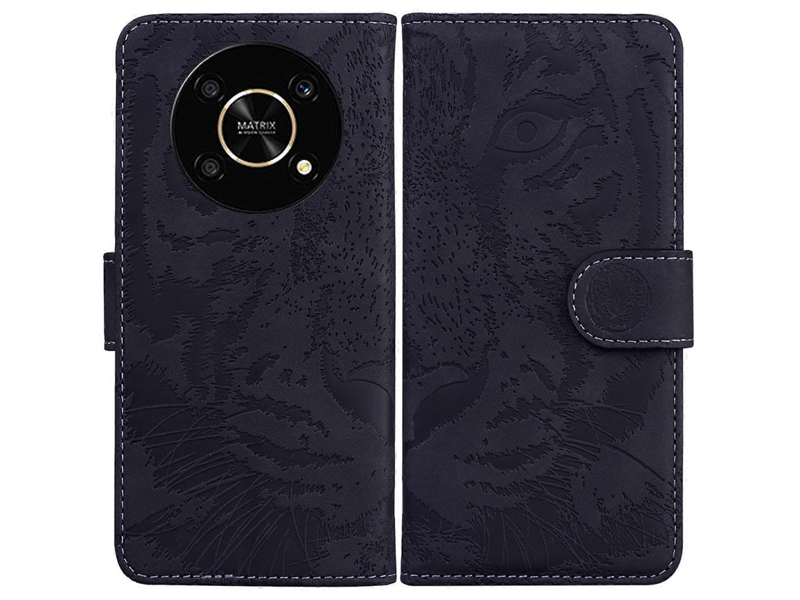 Capa De Celular Flip Em Couro Com Estampa De Tigre Para Honor X9 / X9 5g