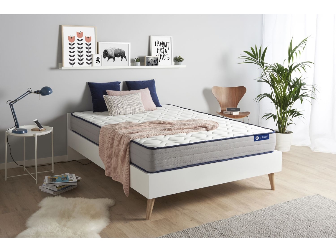 Colchão de Espuma e Viscoelástico Actimemo Form Altura ACTISOM Espuma com memória Branco (140x200cm)