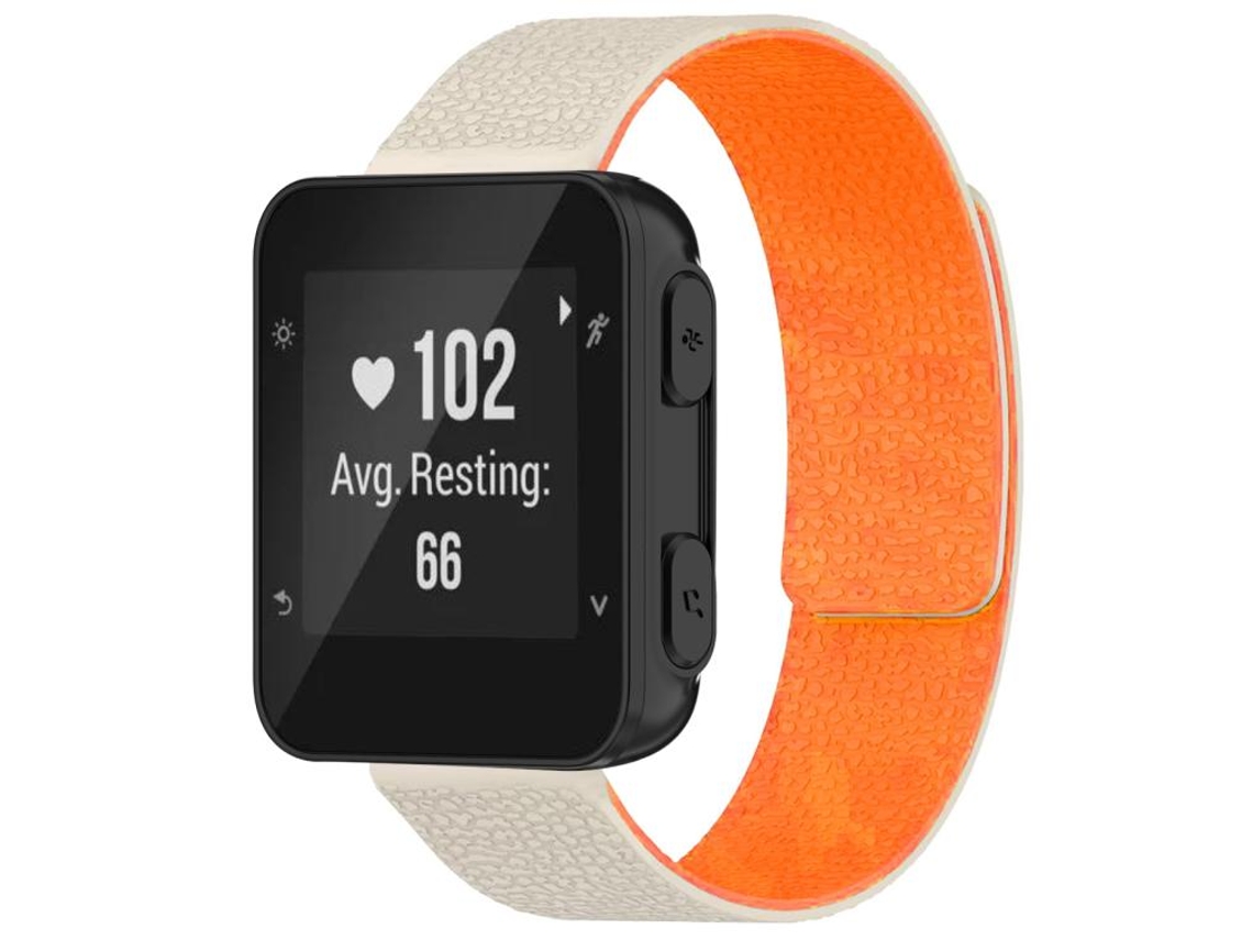 Bracelete para Garmin Forerunner 35/30/35j silicone magnético textura de lichia laranja starlight XIAOMOYU (20mm)