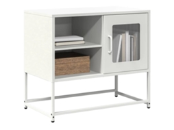 Vidaxl Móvel de Tv 68x39x60,5 Cm Aço Branco