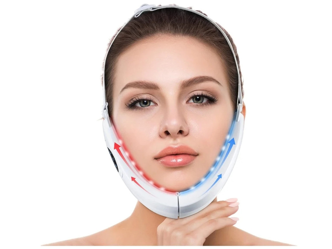 Massageador Facial Bestvite Dispositivo Elétrico De Levantamento Facial Para Apertar A Pele Branco
