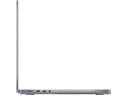 MacBook Pro APPLE Cinzento Sideral (14'' - Apple M1 Pro 8-Core - RAM: 16 GB - 512 GB SSD - GPU 14 - Core)