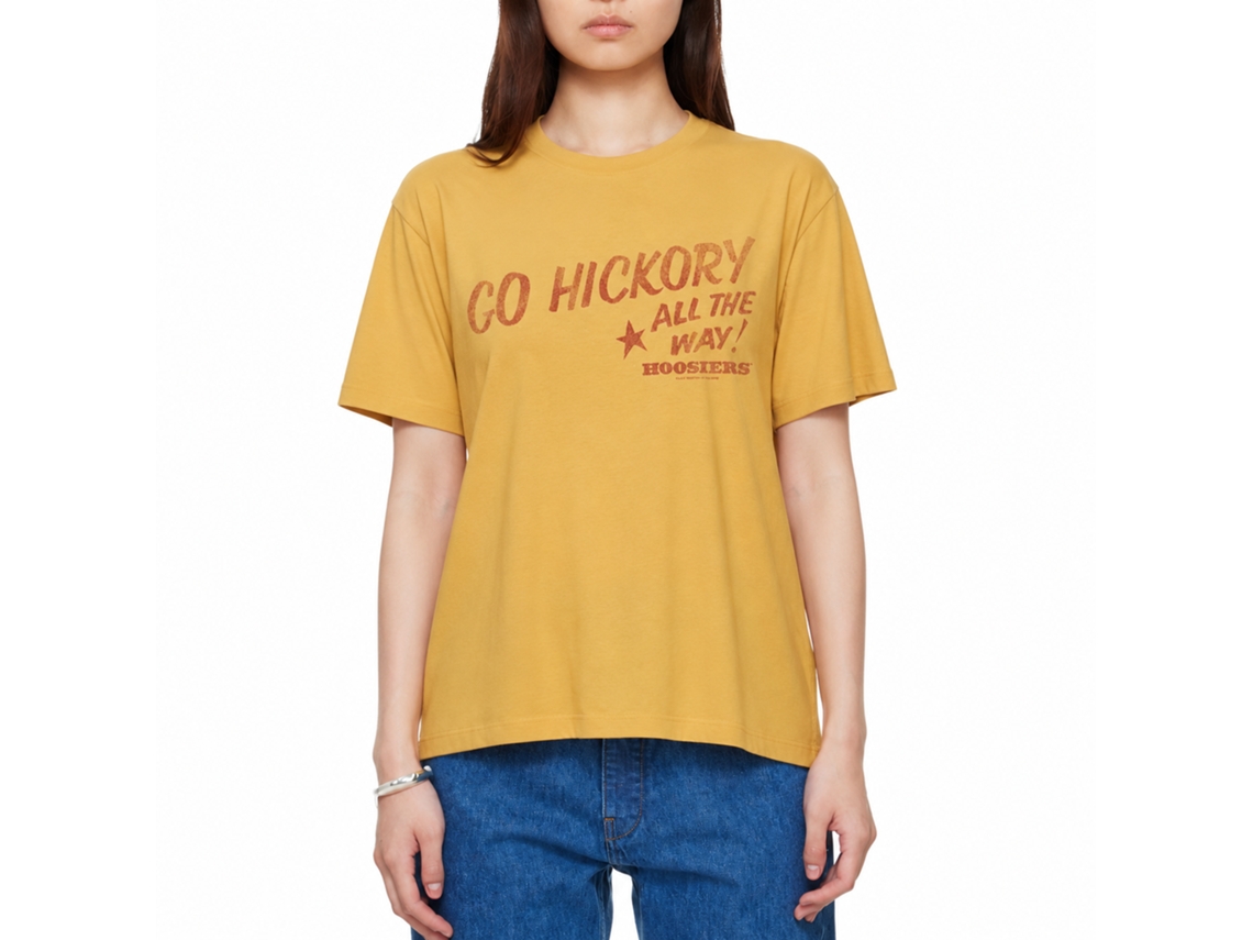 Rockinstone Hoosiers Movie Go Hickory Solid Ginger Adult T-shirt Size:m