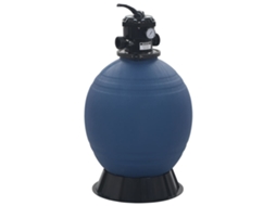 Vidaxl Filtro De Areia P/ Piscina Válvula De 6 Posições Azul 560 Mm