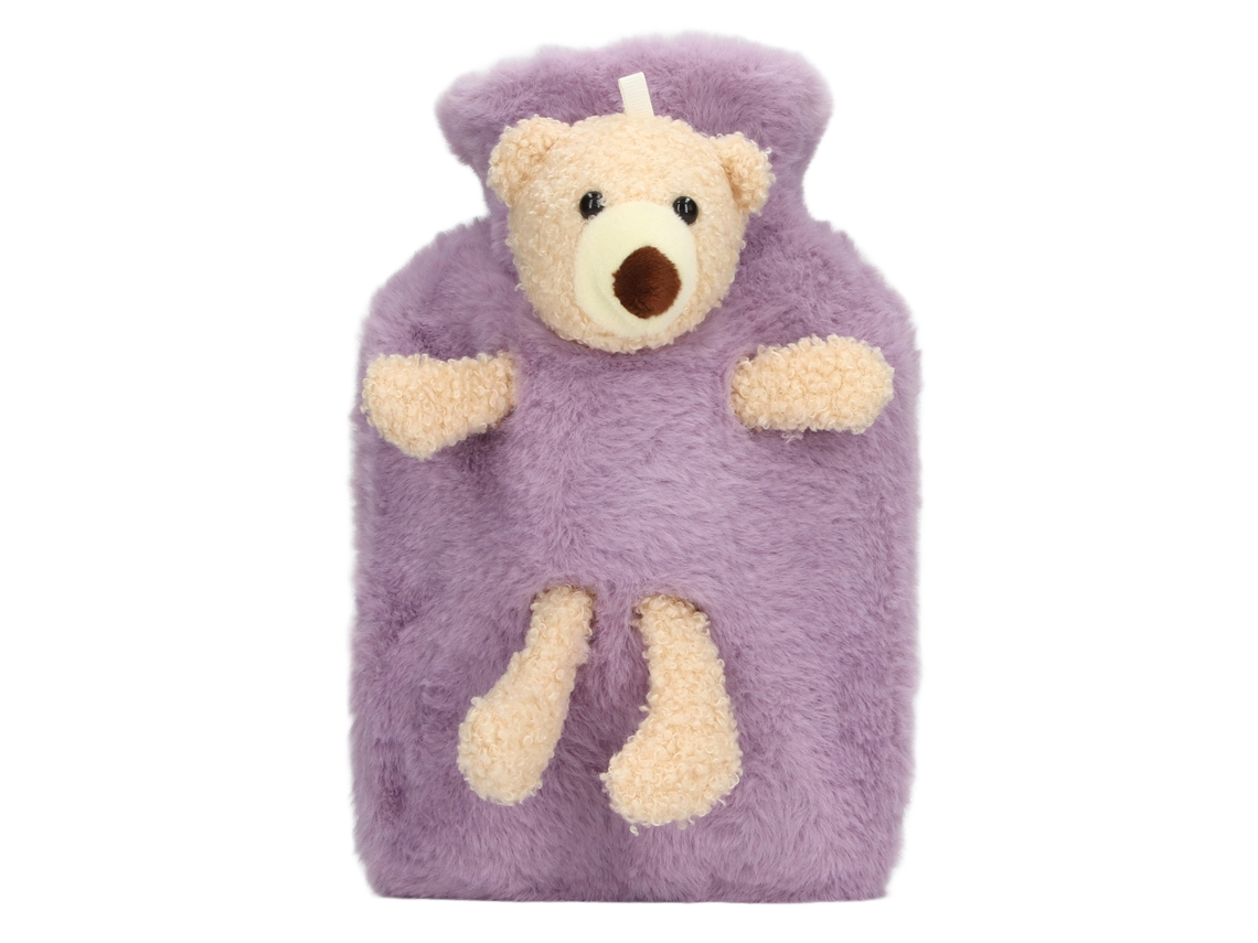 Bolsa De Água Quente Multifuncional De 1000 Ml Com Abertura Ampla E Design Fofo De Desenho Animado Roxo Para Escritório Doméstico AQUAFORGE