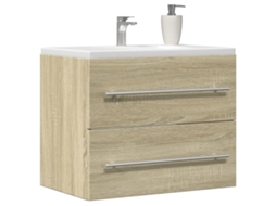 Armário De Lavabo 60x38,5x48 Cm Contrapl. Carvalho Sonoma