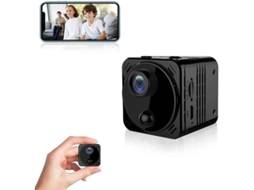 Mini câmera espiã 4K HD Wifi visão noturna controle remoto infravermelho celular longa duração preto Bestvite