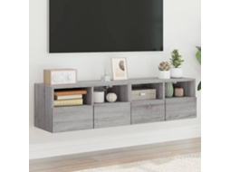 Vidaxl Móveis Parede P/ Tv 2pcs 60x30x30cm Deriv. Madeira Cinza Sonoma