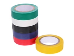 Fita Isolante De Pvc Para Fiação, 6 Rolos, 15mm X 10m, Cores Sortidas, Resistente A Altas Temperaturas, Adequada Para