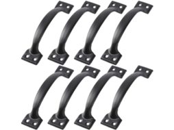 Puxadores De Gaveta Magiclulu Em Formato Bola, 12 Puxadores De Gaveta Em Ferro Preto Estilo Retrô, Design Confortável E