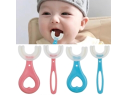 Conjunto de 4 Escovas Dente Infantis em Formato U com Rotação 360 ​​graus. GOKOCO