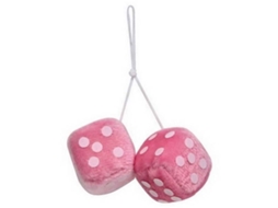 Peluche CARPOINT Dice Plush Rosa