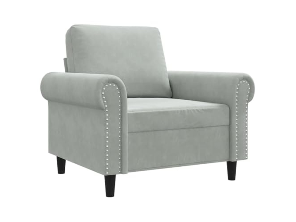 Sofa Chair, Sofa Chairs Vidaxl Cinzeto Veludo (n/a)