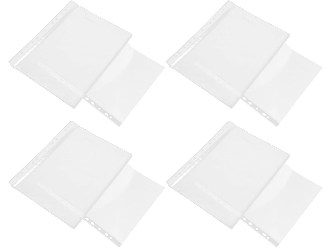 Valiclud 100-protetores De Página Pastas Documentos A4, Design Aberto, Fáceis De Usar, Material Pp Escritório