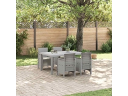 Vidaxl Conjunto De Jantar Para Jardim 5 Unid. Cinzento-claro