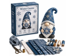 Kit De Costura Em Feltro (gnomo Floco De Neve - 27 Cm)