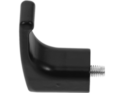Frcolor 1 Conjunto Suporte De Capacete De Motocicleta Em Alumínio Preto Com Gancho Frontal Para Bicicleta E Scooter