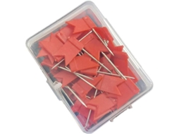 Conjunto de 50 tachinhas coloridas para murais, alfinetes de plástico e metal para mapas, mesas, escolas e