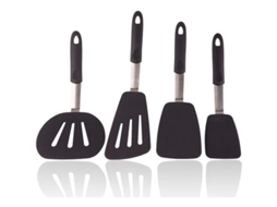 Set De 4 Espátulas De Silicona Antiadherentes Resistentes Ao Calor Para Cozinha E Assadura