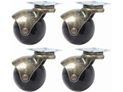 Planadores De 4 Rodas Com Freio Planadores De Cadeira De Escritório Em Bronze Antigo, 2,0 Polegadas Aquaforge (50 Mm)