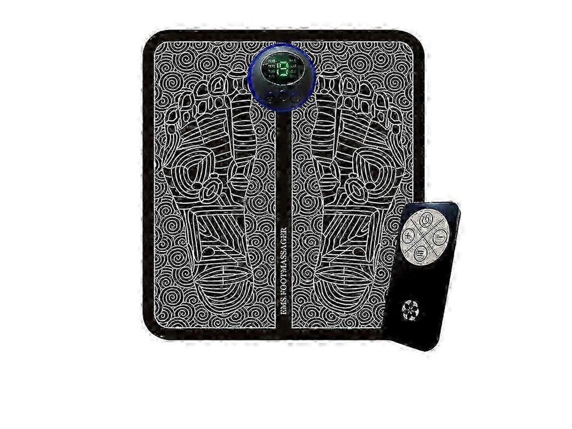 Massageador Elétrico Para Os Pés Ems, Tapete De Massagem Pés, Impulsionador Circulação, Recarregável Por Usb