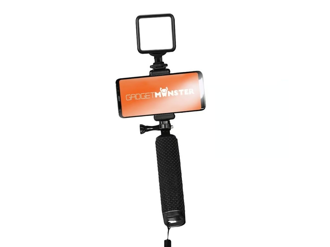 Bastão De Vlogging/tripé/estabilizador De Mão Para Celular Gadgetmonster - Preto