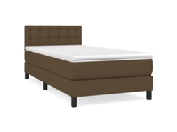 Box Spring Bed, Box Spring Beds Vidaxl Marrom Tecido (90 X 200 Cm)