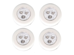 Luzes Led Flap Light Branco 4pcs Branco Brilvibera