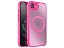 Capa Magsafe Traseira Foscadigital Para Iphone 16 Avizar Acrílico Rosa