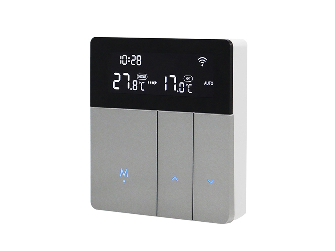 Controlador Wi-Fi Tuya compatível com Alexa, Modo Casa/Ausente, Ajuste Automático de Luz