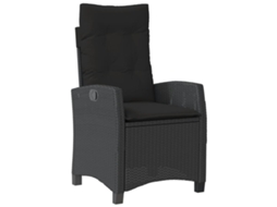 Reclining Garden Chair, Reclining Garden Chairs Vidaxl Preto Rattan / Vime (n/a)