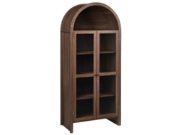 Vitrina Beliani Glenwood De Tablero De Partículas Marrón 79x40x178