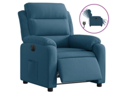 Electric Recliner Chair, Electric Recliner Chairs Vidaxl Azul Veludo