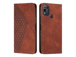 Capa De Celular Em Couro Magnético Com Textura De Diamante Para Infinix Hot 11 Play/10 Play/smart 5 2021