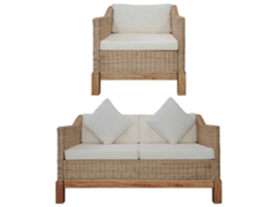 Sofa Set, Sofa Sets Vidaxl Marrom Vime (n/a)