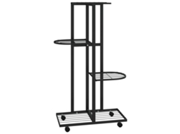 Flower Stand, Flower Stands Vidaxl Preto Ferro (44 X 23 X 80 Cm)